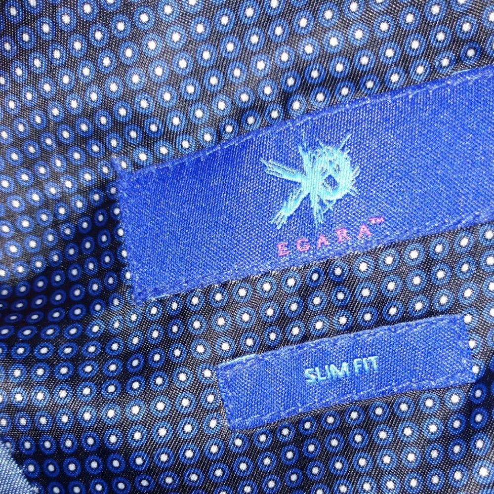 NAVY 100% WOOL 48R EGARA SLIM FIT TWO BUTTON PROM